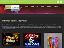 Tablet Screenshot of neoneonart.com